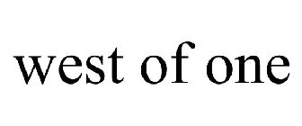 WEST OF ONE