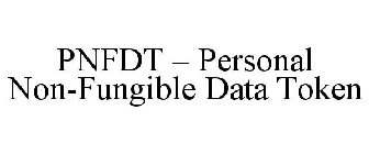 PNFDT - PERSONAL NON-FUNGIBLE DATA TOKEN