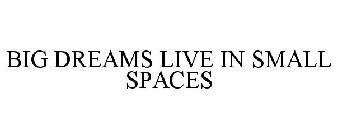 BIG DREAMS LIVE IN SMALL SPACES