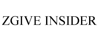 ZGIVE INSIDER