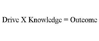 DRIVE X KNOWLEDGE = OUTCOME