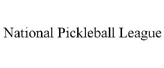 NATIONAL PICKLEBALL LEAGUE