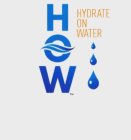 HOW HYDRATE ON WATER