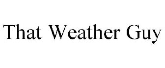 THAT WEATHER GUY
