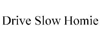 DRIVE SLOW HOMIE