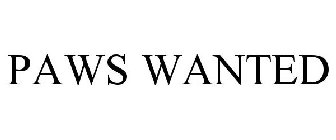 PAWS WANTED
