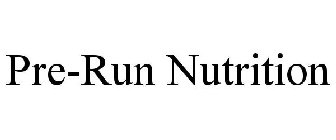 PRE-RUN NUTRITION