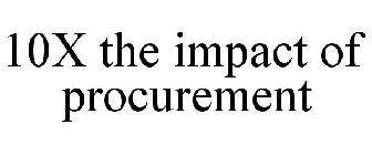 10X THE IMPACT OF PROCUREMENT