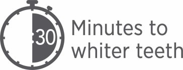 30 MINUTES TO WHITER TEETH