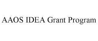 AAOS IDEA GRANT PROGRAM