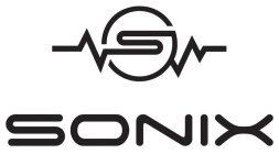 LETTER-5-OR-MORE SONIX COMBINATION OF FIVE OR MORE LETTERS AS PART OF THE MARK SHAPES-GEOMETRIC GEOMETRIC FIGURES AND SOLIDS INCLUDING ROUND, CIRCLE, RING, SPHERE AND GLOBE