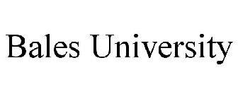 BALES UNIVERSITY