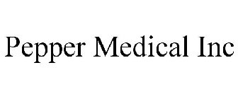 PEPPER MEDICAL INC