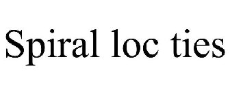 SPIRAL LOC TIES