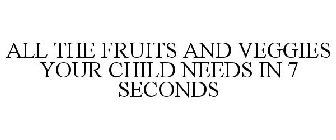 ALL THE FRUITS AND VEGGIES YOUR CHILD NEEDS IN 7 SECONDS