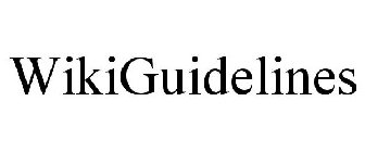 WIKIGUIDELINES