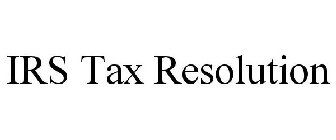 IRS TAX RESOLUTION