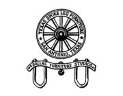 TEXAS SPOKE LEG FURNITURE SAN ANTONIO, TEXAS W.R. DALLAS FURNITURE STUDIOS