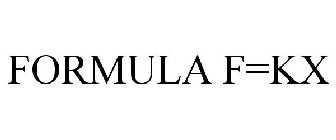 FORMULA F=KX