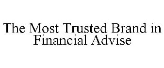 THE MOST TRUSTED BRAND IN FINANCIAL ADVICE