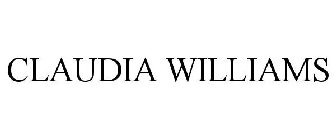 CLAUDIA WILLIAMS
