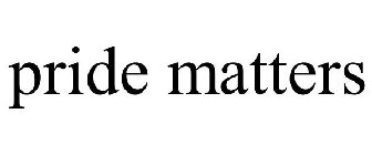 PRIDE MATTERS