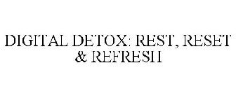 DIGITAL DETOX: REST, RESET & REFRESH