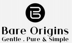 B BARE ORIGINS GENTLE . PURE & SIMPLE