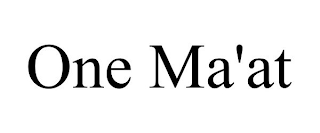 ONE MA'AT