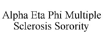 ALPHA ETA PHI MULTIPLE SCLEROSIS SORORITY