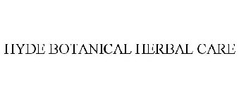 HYDE BOTANICAL HERBAL CARE
