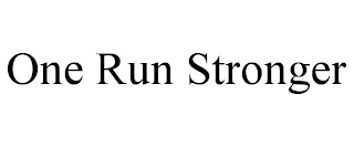 ONE RUN STRONGER