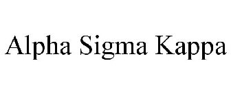 ALPHA SIGMA KAPPA