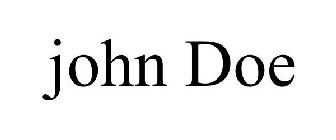 JOHN DOE