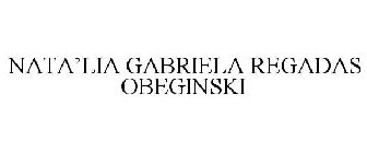 NATA'LIA GABRIELA REGADAS OBEGINSKI