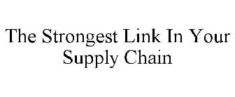 THE STRONGEST LINK IN YOUR SUPPLY CHAIN