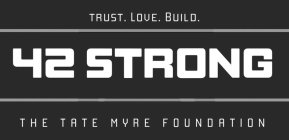 TRUST. LOVE. BUILD. 42 STRONG THE TATE MYRE FOUNDATION