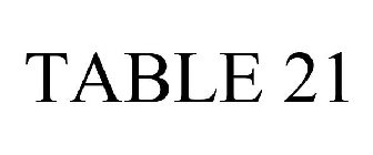 TABLE 21