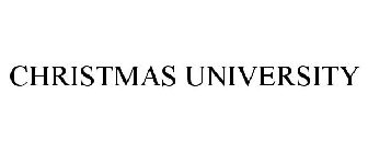 CHRISTMAS UNIVERSITY