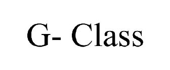 G- CLASS