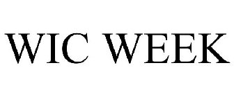 WIC WEEK