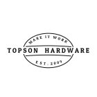 MAKE IT WORK TOPSON HARDWARE EST.2009