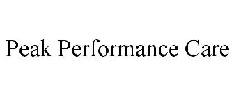 PEAK PERFORMANCE CARE