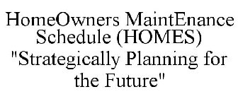 HOMEOWNERS MAINTENANCE SCHEDULE (HOMES) 