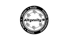 ALTGEVITY · LIFESPAN · ACUITY EXOTHULE INCORPORATED VITALITY · HEALTH