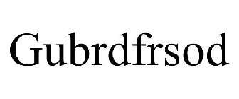 GUBRDFRSOD