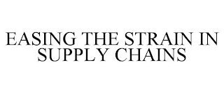 EASING THE STRAIN IN SUPPLY CHAINS