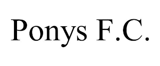 PONYS F.C.