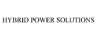 HYBRID POWER SOLUTIONS