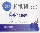 IMMUNITEEZ DON'T WORRY I'M FLAT ORGANIC IMMUNE SUPPORT* POPS WITH ORGANIC HONEY ELDERBERRY MADE WITH ORGANIC AND NON-GMO INGREDIENTS · GLUTEN & DAIRY FREEIMMUNE SUPPORT* POPS WITH ORGANIC HONEY ELDER